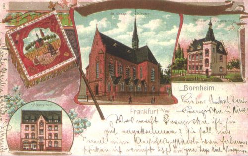 Postkarte um 1902: Alte Josefskirche