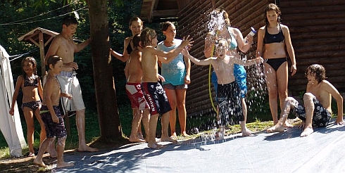 Bei heiem Wetter eine frische Abkhlung