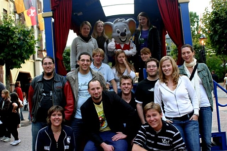 Gruppenleiter im Europapark