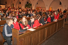 Viele junge Gste im Publikum