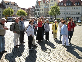 Bei der Stadtfhrung in Erfurt