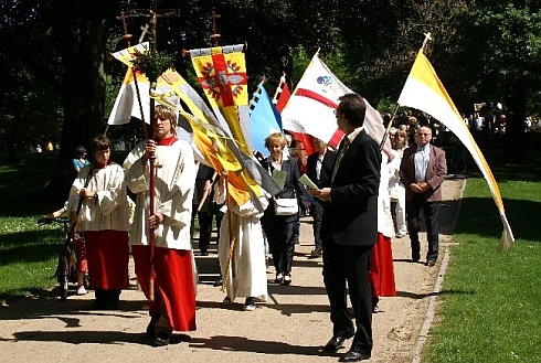 Fronleichnam im Park