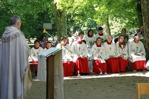 Fronleichnam im Park