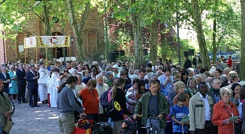 Fronleichnam im Park