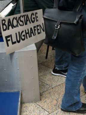 Backstage am Flughafen